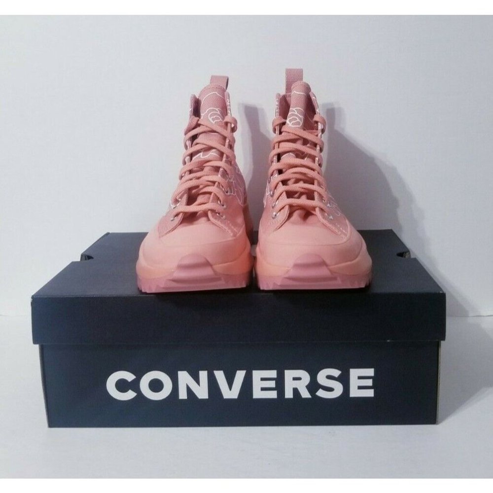 Converse Run Star Hike High Top Pink Floral Natasha Cloud - Picture 3 of 6